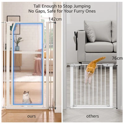 04A_400x Extra Tall Transparent Pet Gate