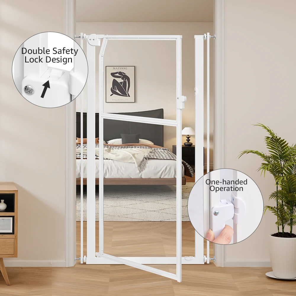 06_2000x Extra Tall Transparent Pet Gate