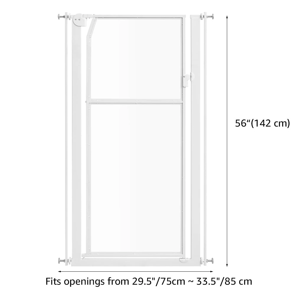 08_2000x Extra Tall Transparent Pet Gate