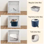 Loft Cat Litter Cabinet, White