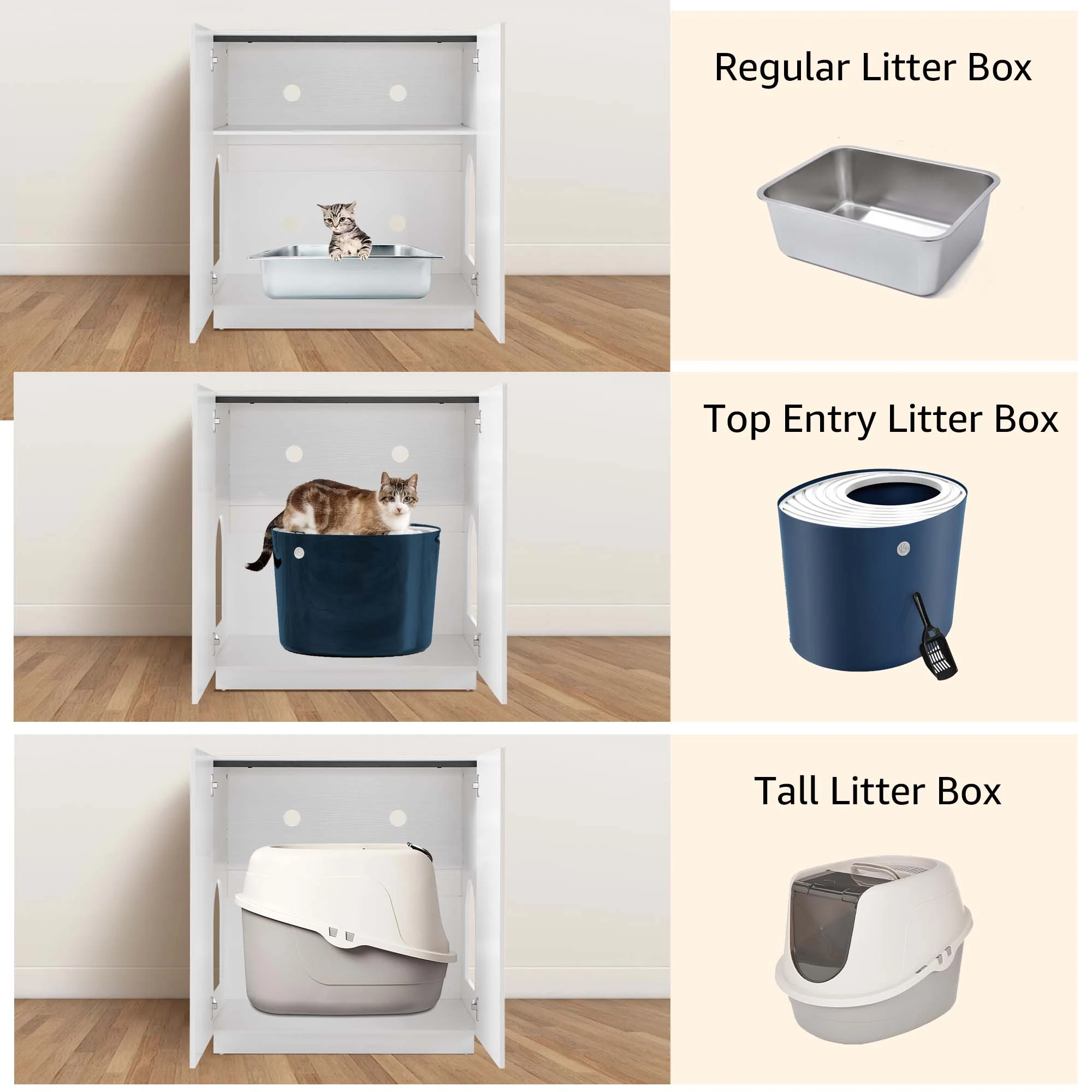 1.4_2000x Loft Cat Litter Cabinet, White