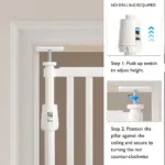 Extra Tall Retractable Pet Gate for Dogs & Cats