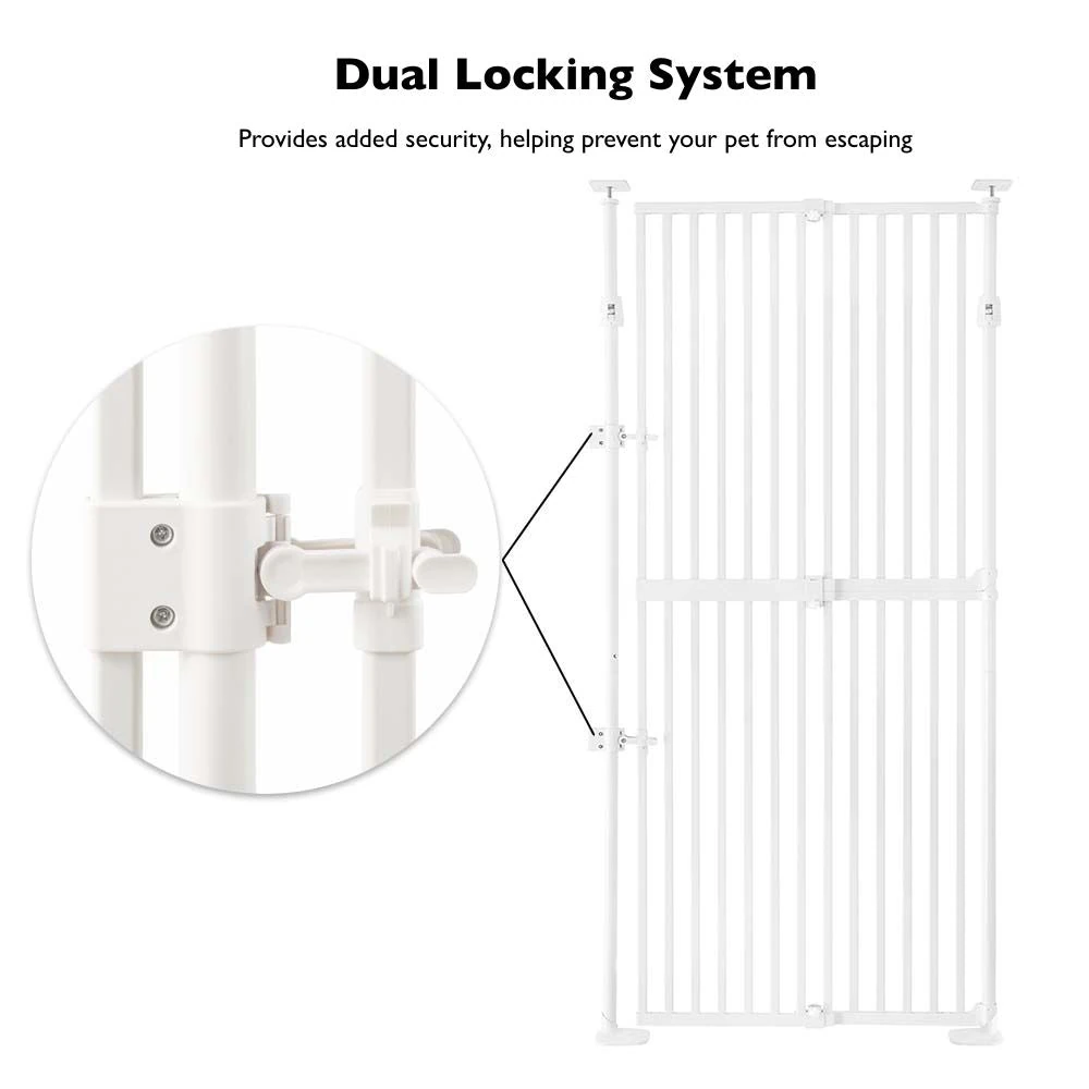 118_2000x Extra Tall Retractable Pet Gate for Dogs & Cats
