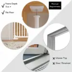 Extra Tall Retractable Pet Gate for Dogs & Cats