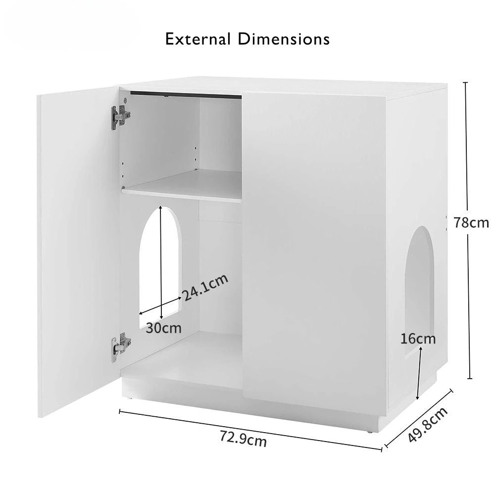 125_2000x Loft Cat Litter Cabinet, White