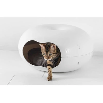 12_ab37b532-1663-4781-a1b4-675f31e7ebbd_400x Moderna Donut Cat Cave, Plastic Bed for Cats & Small Dogs