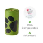 Oh Crap Compostable Dog Poop Bags - 4 Pack (60 Bags)