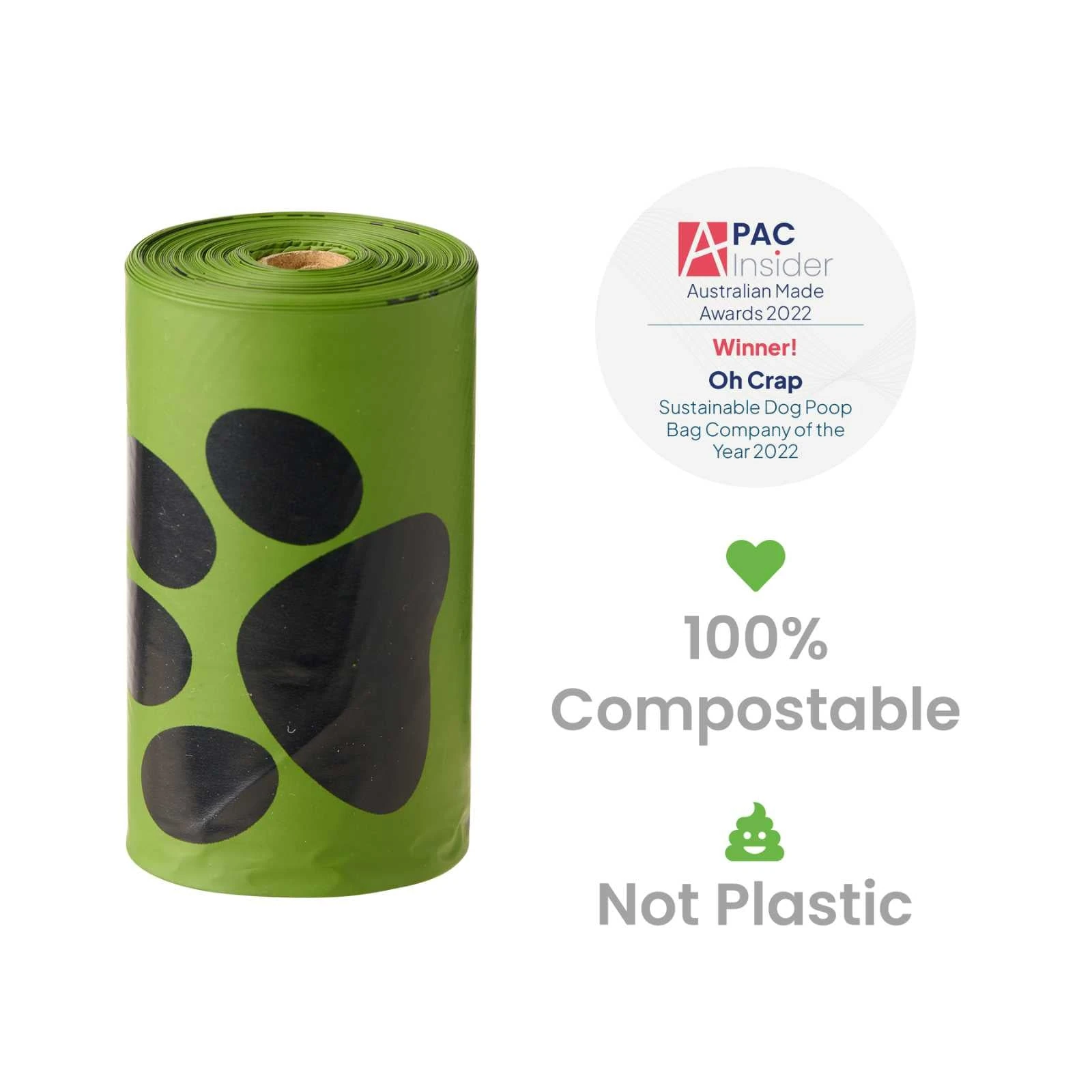 15_82064be3-50ae-4729-83ff-6279b0e0d5b0_2000x Oh Crap Compostable Dog Poop Bags - 4 Pack (60 Bags)