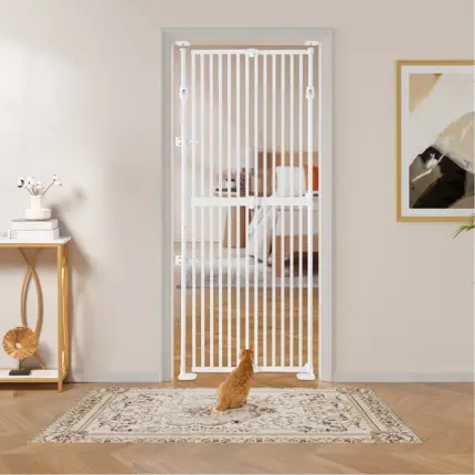 Extra Tall Retractable Pet Gate for Dogs & Cats