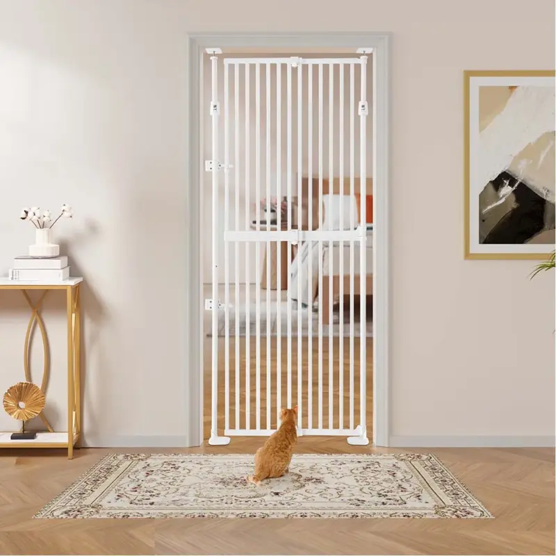 Extra Tall Retractable Pet Gate for Dogs & Cats