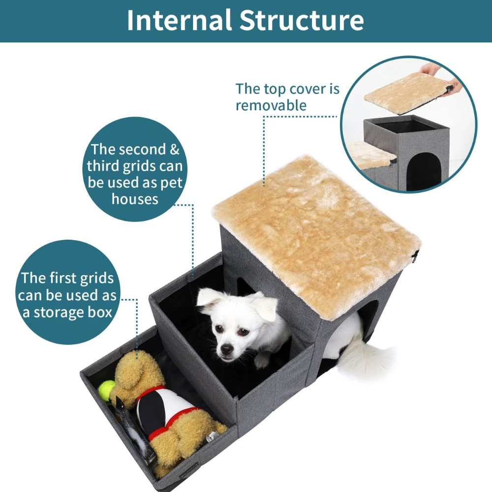 24_5007f86a-b329-46c1-9030-14afb2ea5949_2000x 3-Step Plush Dog Stairs and Storage