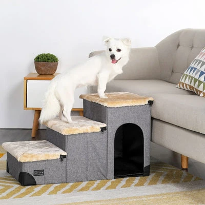 25_08dcd135-869c-44e6-89d0-6930cbe51c63_400x 3-Step Plush Dog Stairs and Storage