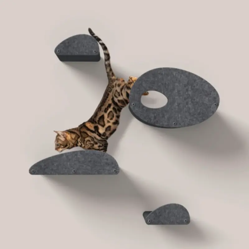 Cat Climber Set of 4 Facade Add-Ons, Charcoal