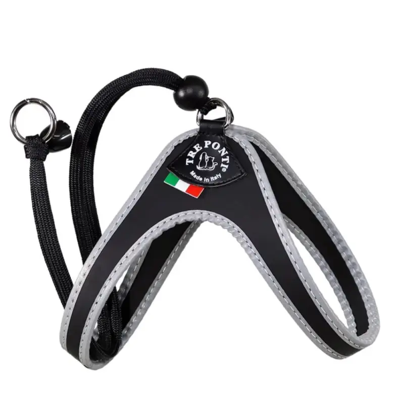 Tre Ponti Genesis Adjustable Step In Harness For Dogs And Cats, Black