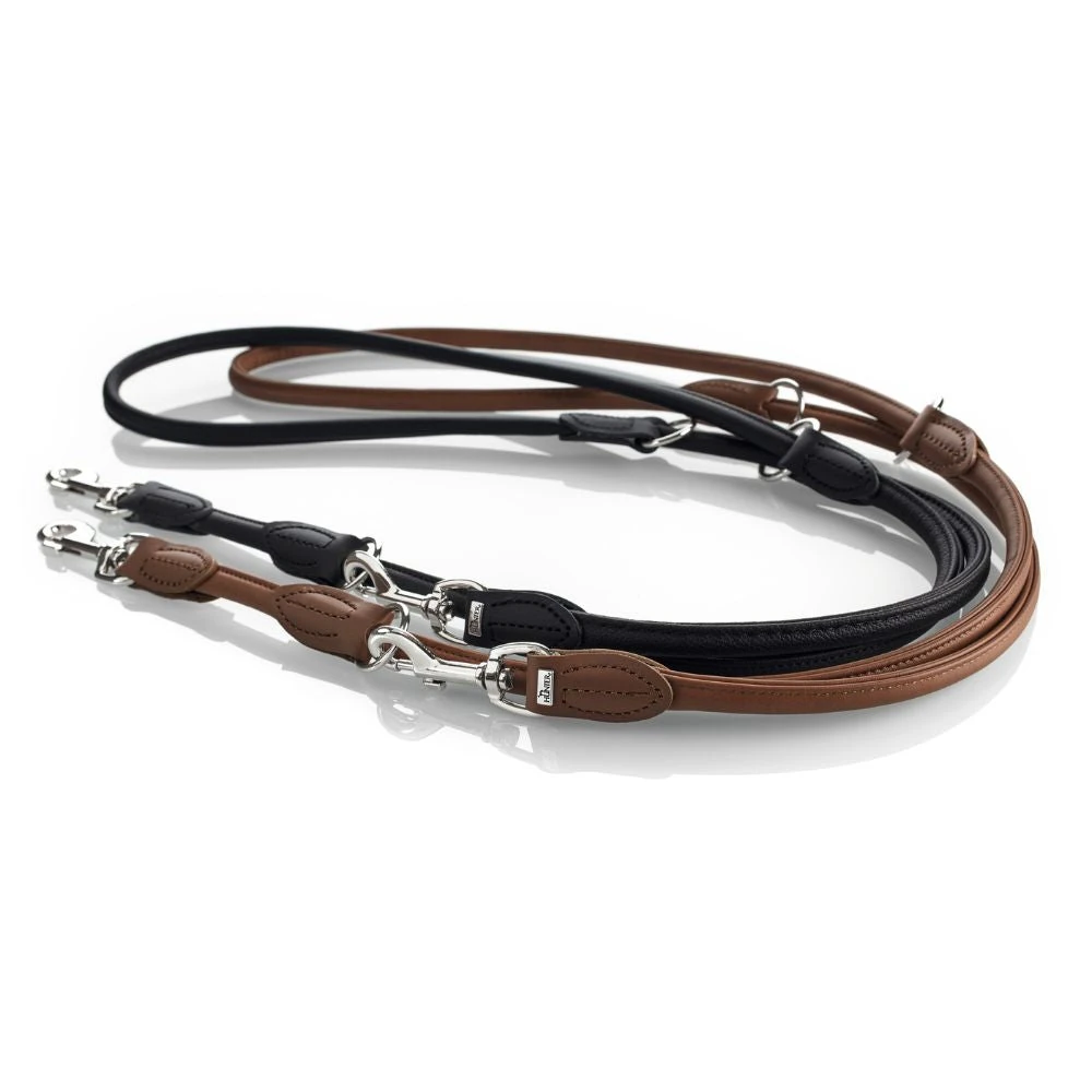38_f8c5bcb7-53fe-4e0d-9c7b-b84359cfb19f_2000x Hunter Rolled Soft Leather Dog Training Leash, Brown