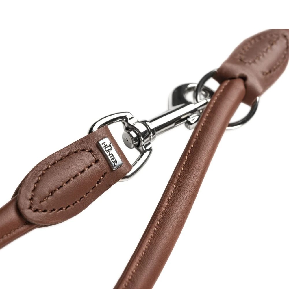 40_02863c78-5be1-4881-a75c-813a44abf499_2000x Hunter Rolled Soft Leather Dog Training Leash, Brown