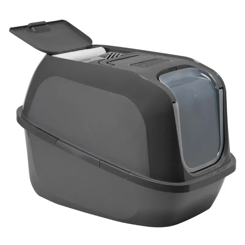 Moderna Mega Deluxe Cat Litter Box, Cool Grey