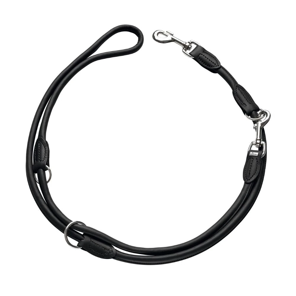 41_9ffb3ae5-15d4-4d67-8c97-ec600960923b_2000x Hunter Rolled Soft Leather Dog Training Leash, Black