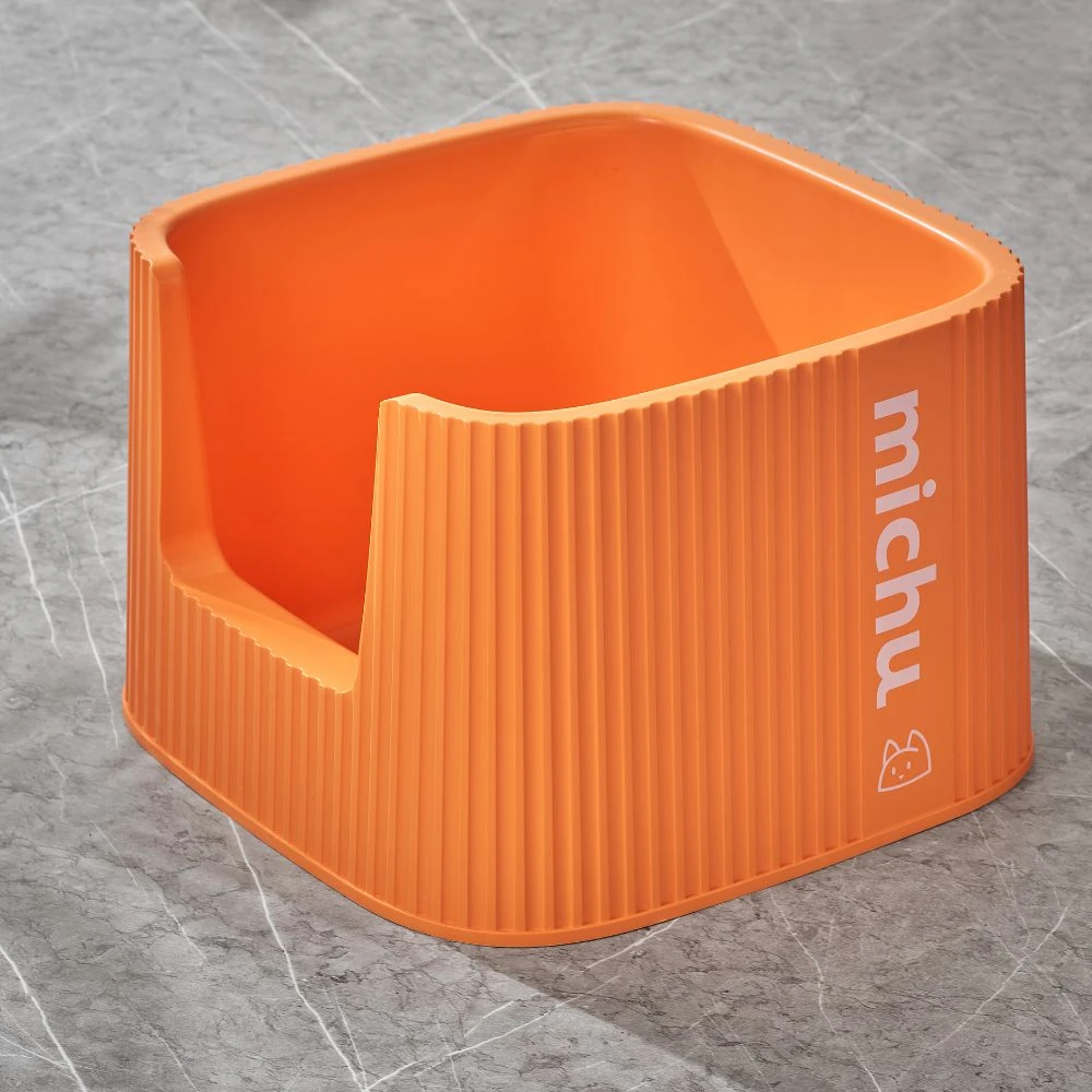 43x_2000x Michu High Sided Cat Litter Tray, Coral