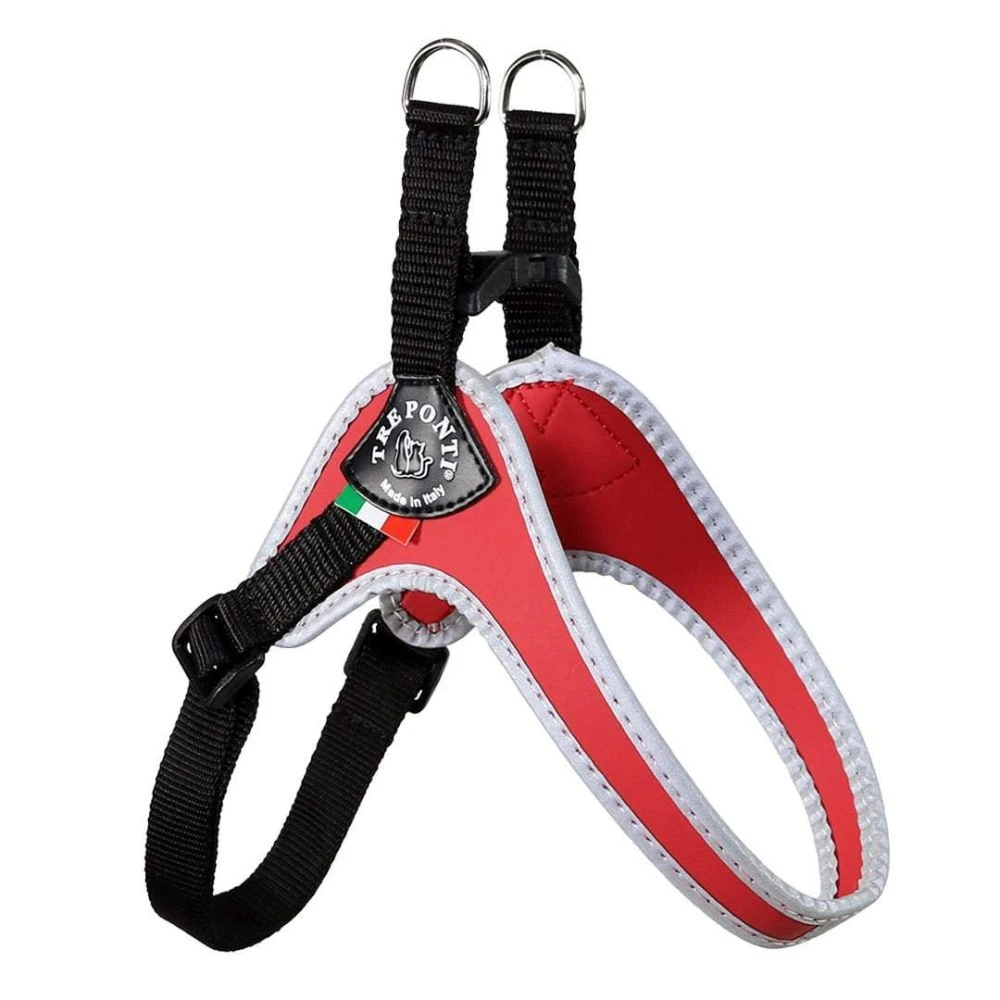 46_02807f2a-6a24-44bb-8a25-38170059a608_2000x Tre Ponti Genesis Adjustable Girth Easy Fit Pet Harness, Red