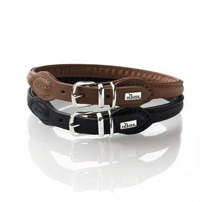 46_5cf85142-b73b-4726-9ede-4af0f1e298ed_400x Hunter Rolled Soft Leather Dog Collar, Black