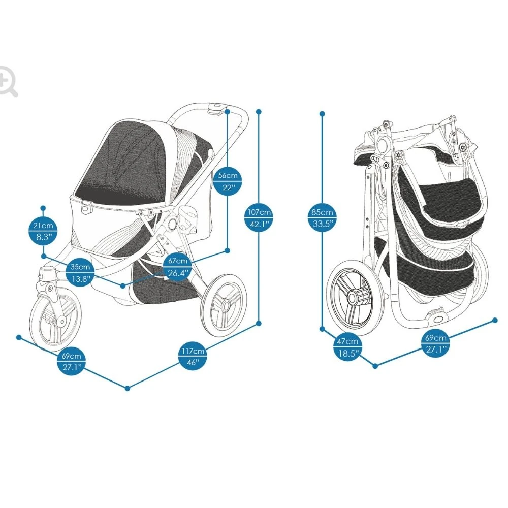 53_f2adcfcf-059a-4bdc-aae3-2235ad41d343_2000x Ibiyaya The Beast Pet Jogger Stroller, Black