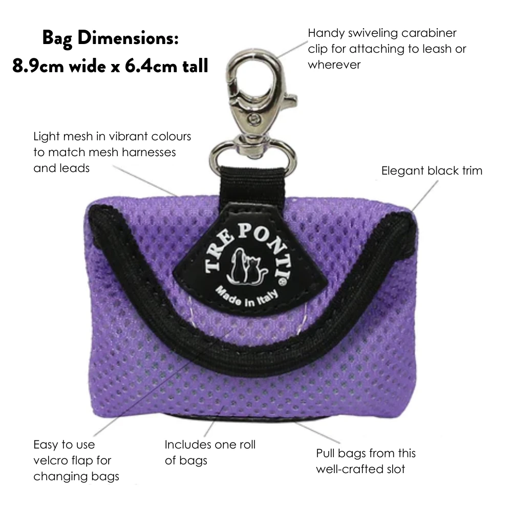 55_e670e6db-248a-43fd-a214-a1cbf6c18de0_2000x Tre Ponti Mesh Dog Poop Bag Holder, Blue