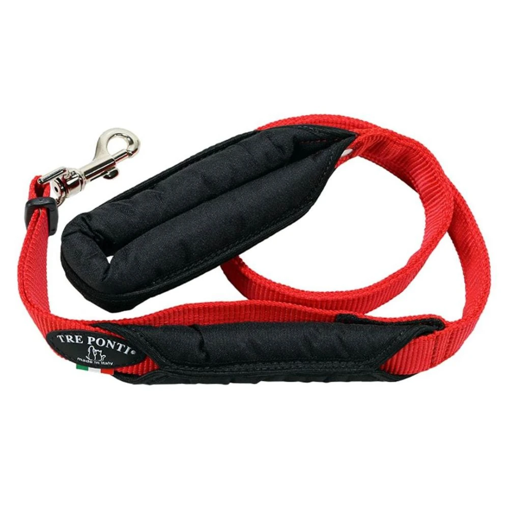 61_d3f6836d-e6dd-475d-9a08-4c5848eeeb64_2000x Tre Ponti Double Handled Dog Leash, Red
