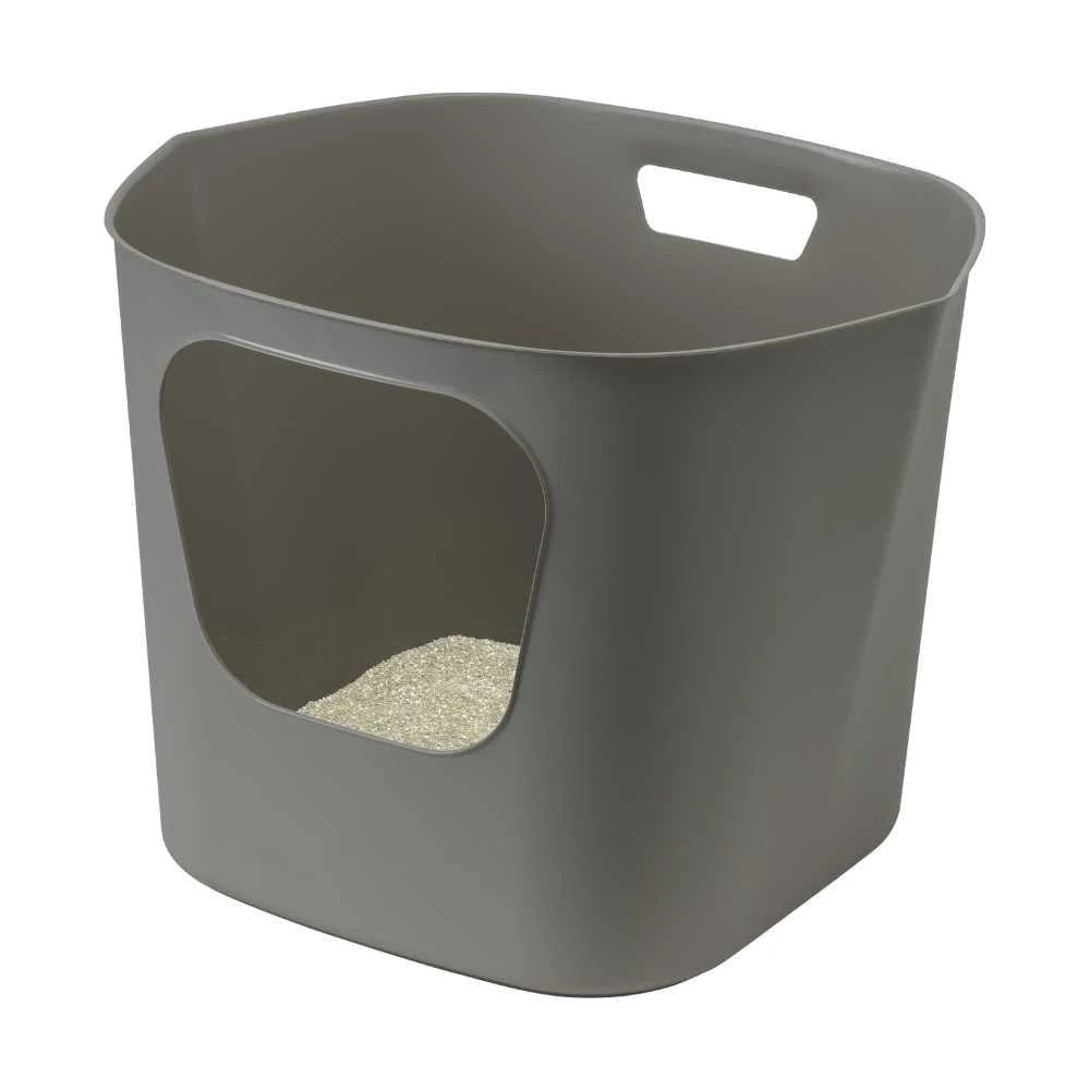 6_18c11597-1ccc-4507-8c3c-58125672e571_2000x Moderna Lotus Easy to Pour Cat Litter Box, Warm Grey