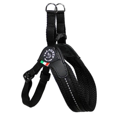 82_400x Tre Ponti Mesh Adjustable Girth Easy Fit Pet Harness, Black