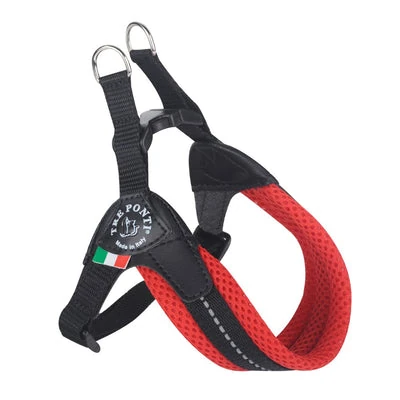 87-Copy_400x Tre Ponti Mesh Adjustable Girth Easy Fit Pet Harness, Red