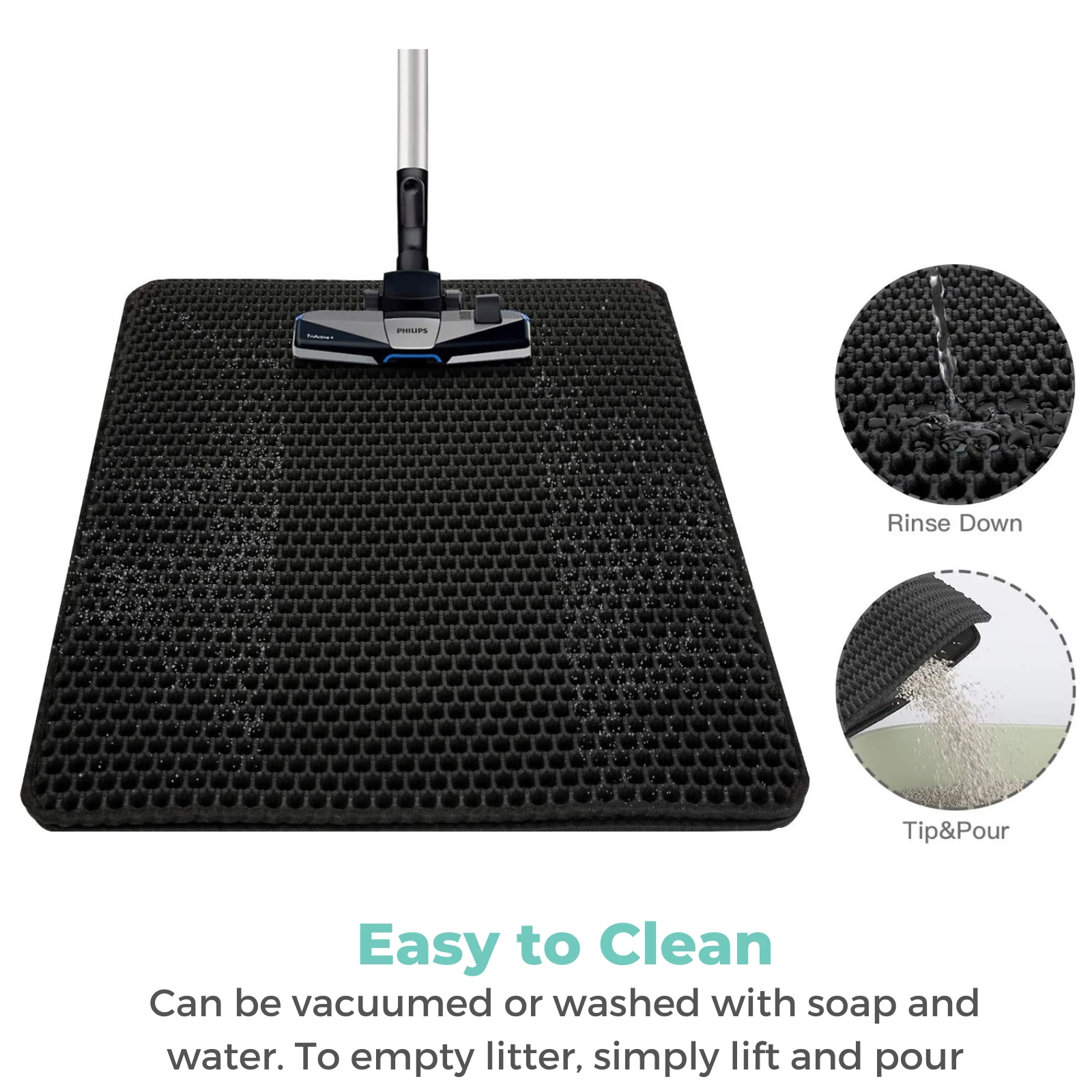 8_2000x Cat Litter Mat - Honeycomb Dual Layer Design