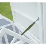 Mini Hamptons Lockable Wooden Dog House With Deck