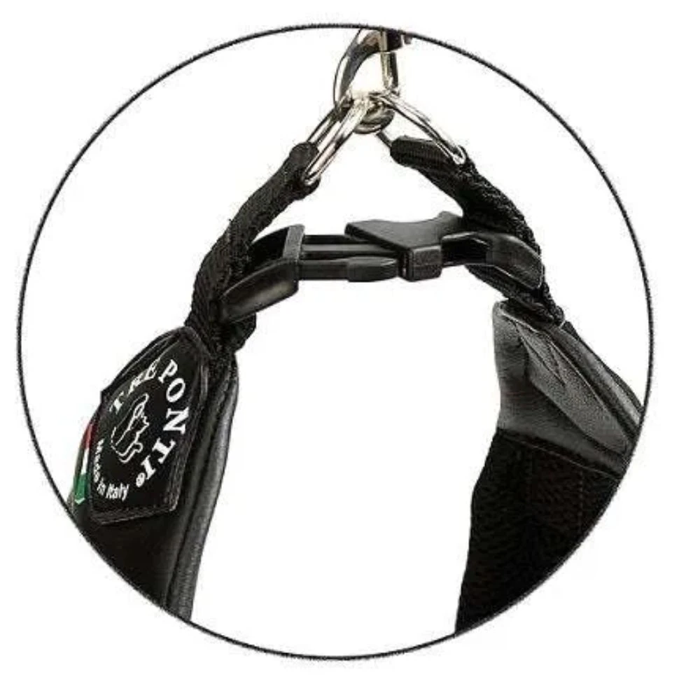 94_8ec45f6c-078d-4731-a38b-c9678bb492ff_2000x Tre Ponti Mesh Adjustable Girth Easy Fit Pet Harness, Black