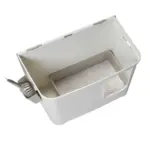 Moderna Casetta Camelia High Wall Cat Litter Box, Soft White