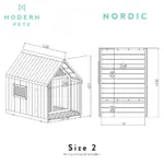 Nordic Modern Dog House, Black