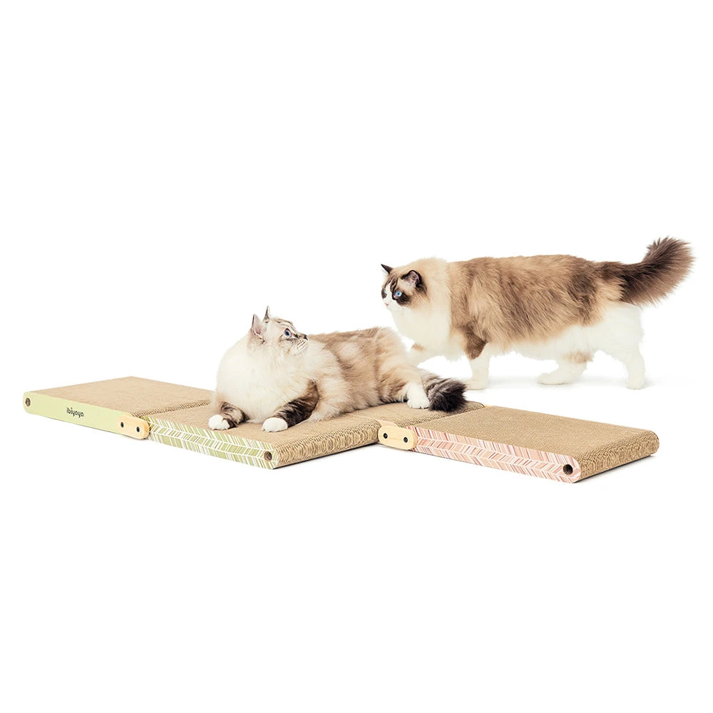 FF2217-_web_06_31cc1fc4-880f-467b-aa4b-c9440771418b_2000x Ibiyaya Fold-Out Cardboard Cat Scratcher, Sage