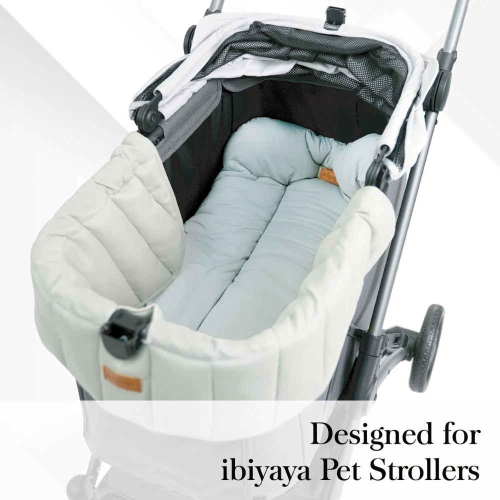 FP0009-G-6_2000x Ibiyaya All Season Pet Stroller Cushion Set, Thames Green
