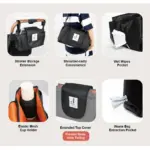 Ibiyaya Stroller Organiser Carrier, Black