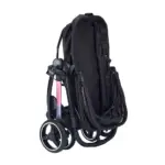 Ibiyaya Retro Luxe Pet Stroller for Cats & Dogs, Prism Black
