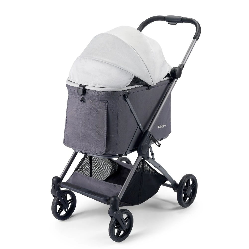 FS2501-G-13_2000x Ibiyaya Maxi Deep Carriage Pet Stroller, Twin Grey