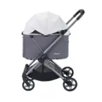 Ibiyaya Maxi Deep Carriage Pet Stroller, Twin Grey