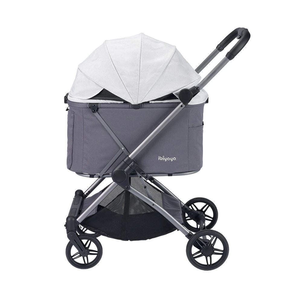 FS2501-G-3_2000x Ibiyaya Maxi Deep Carriage Pet Stroller, Twin Grey