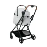 Ibiyaya Tinker Small Detachable Pet Stroller, Silver Grey