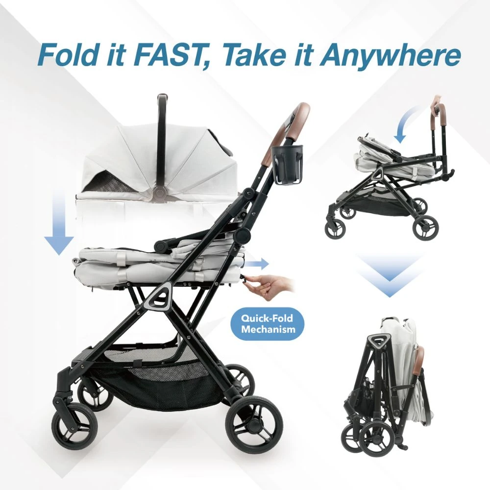 FS2511-G-20_2000x Ibiyaya Tinker Small Detachable Pet Stroller, Silver Grey