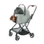 Ibiyaya Tinker Small Detachable Pet Stroller, Sage Green