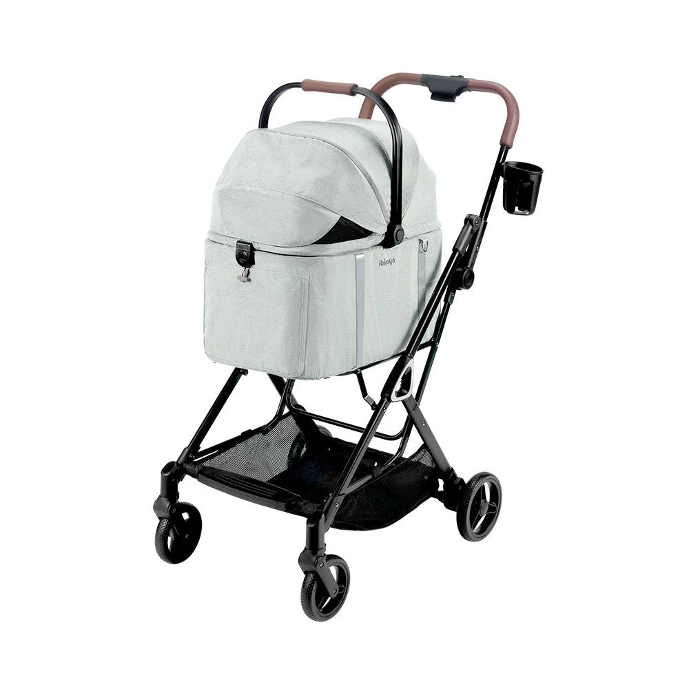 FS2511-G-5_7cd988ab-c61d-4623-8e12-d70da65dab04_2000x Ibiyaya Tinker Small Detachable Pet Stroller, Sage Green