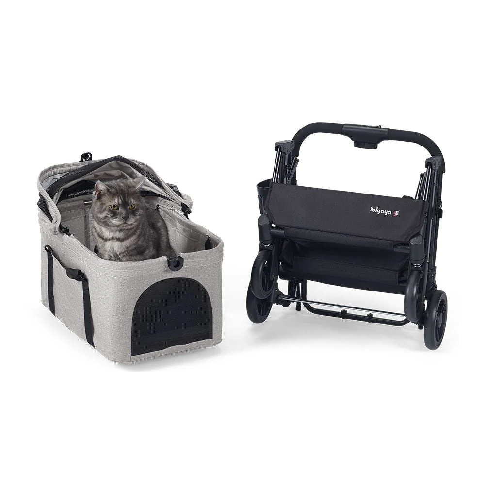 FS2517-TG-7_2000x Ibiyaya Travois Tri-Fold Pet Travel System, Taupe Grey