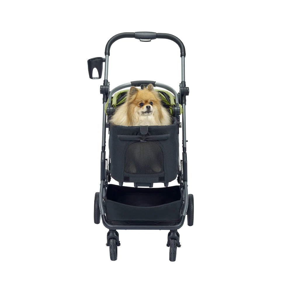 FS2591-G-04_2000x Ibiyaya Lyte 3-in-1 Detachable Pet Stroller, Pickle Green