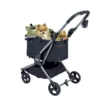 Ibiyaya Lyte 3-in-1 Detachable Pet Stroller, Pickle Green